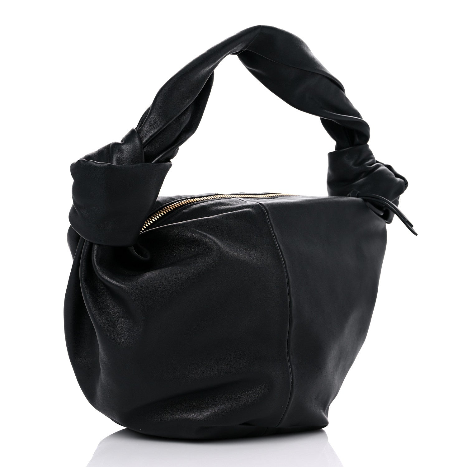 Bottega Veneta Calfskin Teen Double Knot Hobo Black 3 of 19