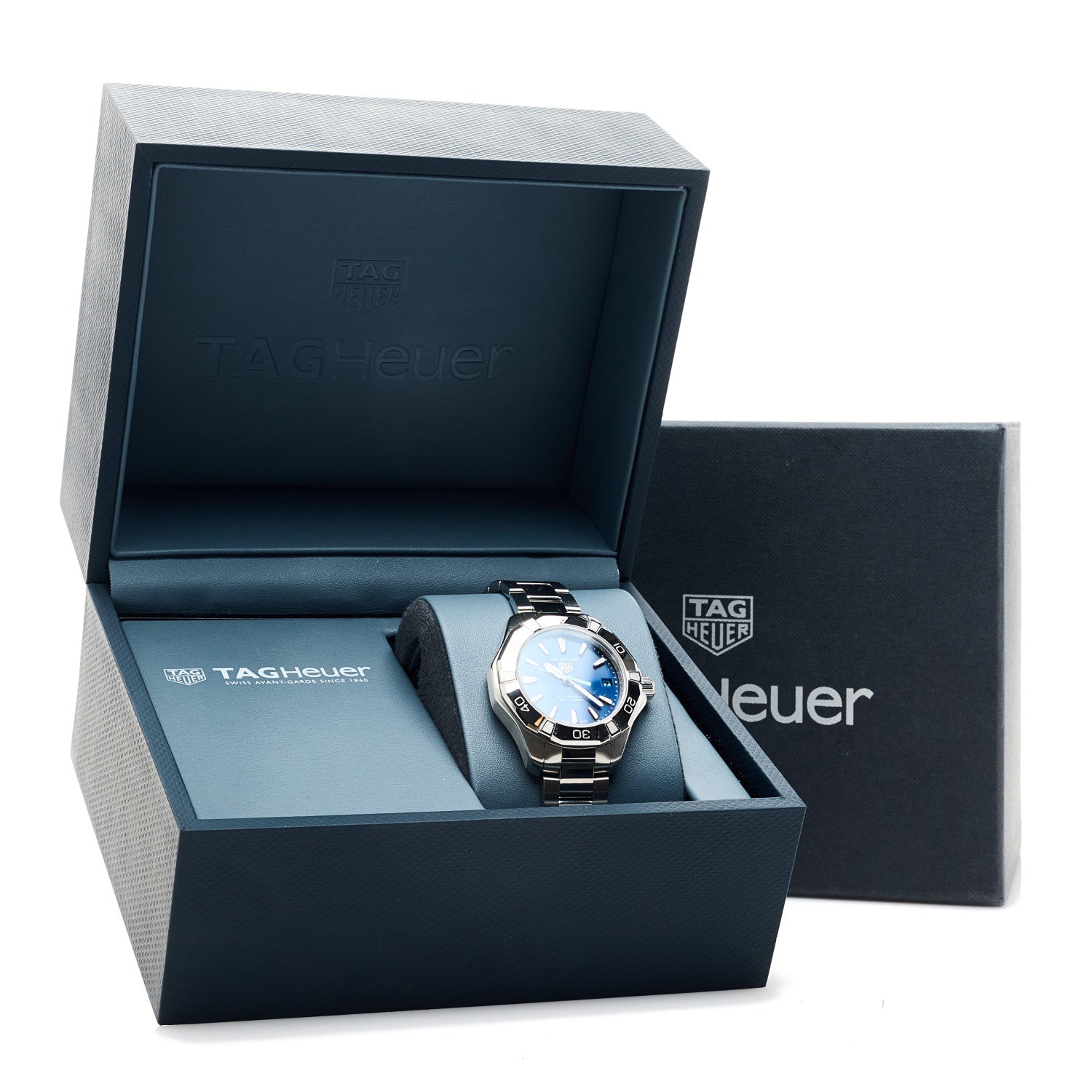 Tag Heuer Stainless Steel 34mm Aquaracer Lady Professional 200 Solargraph Quartz Watch Blue WBP1311 5 of 5