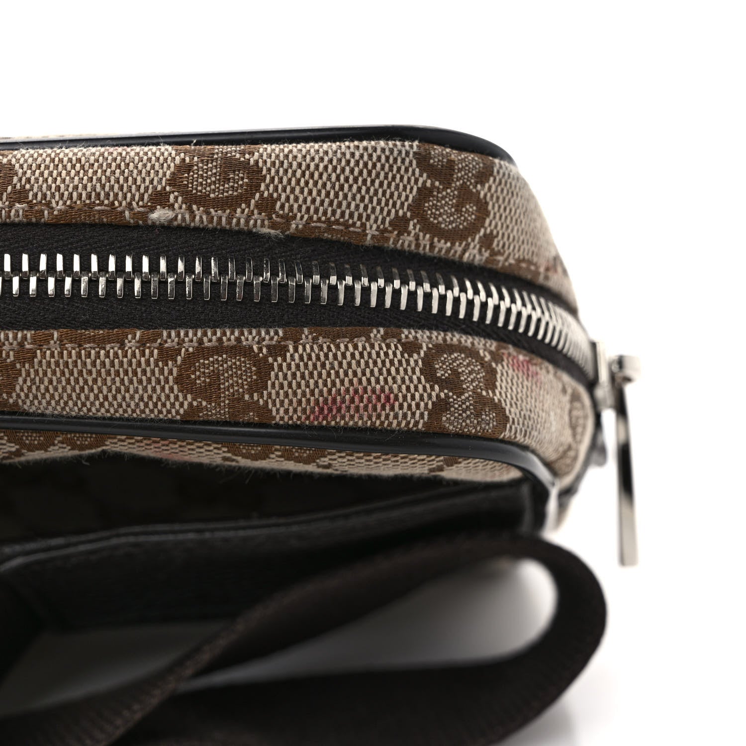 Gucci Monogram Dollar Calfskin Belt Bag Beige Ebony Testa di Moro Marrone Scuro 11 of 11