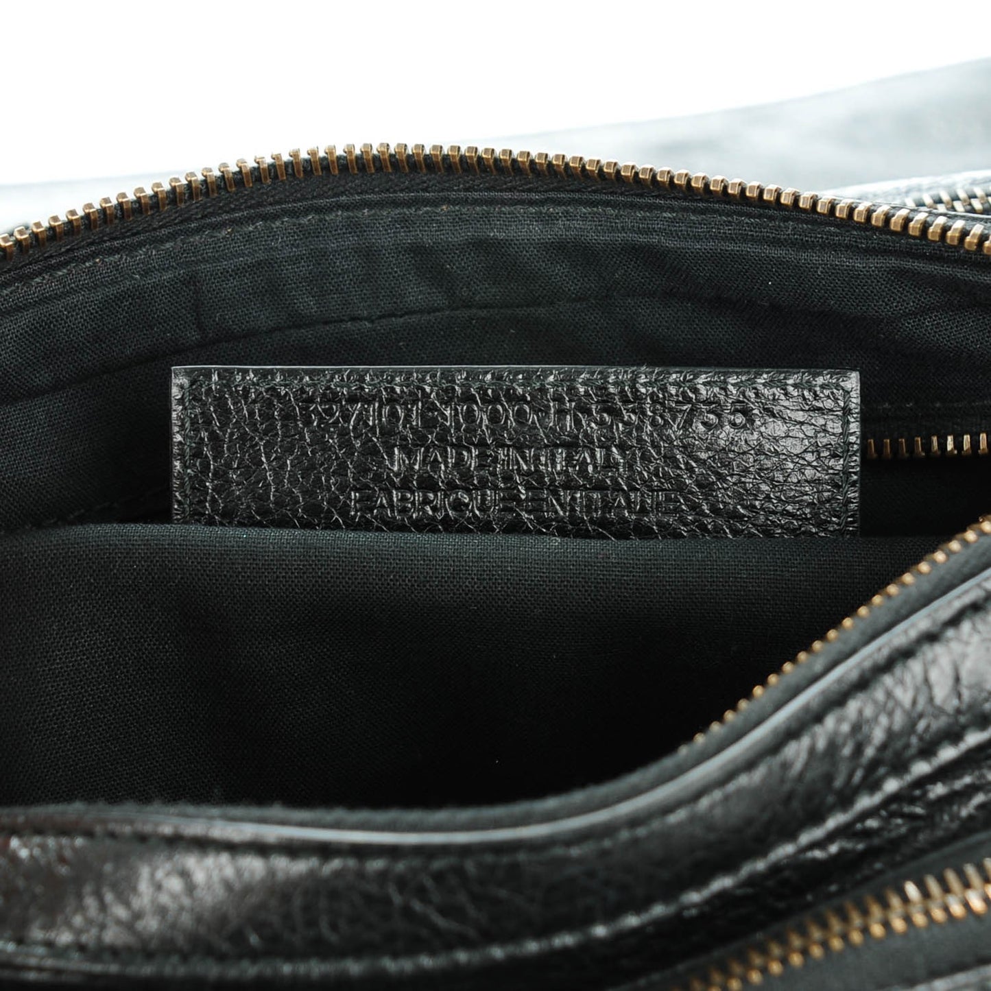 Agneau Classic Hardware Tool Kit Crossbody Black