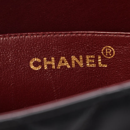Chanel Lambskin Quilted XL Jumbo Single Flap Black 8 of 9