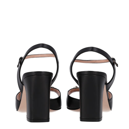 Gucci Malaga Kid Horsebit Lady 75mm Sandals 40.5 Black 6 of 10