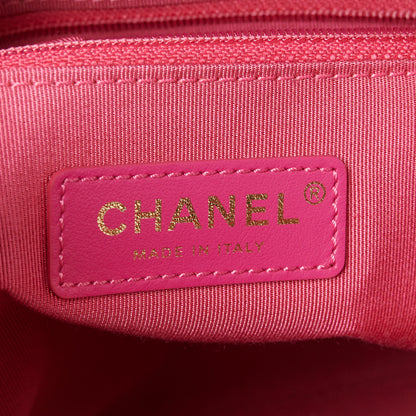 Chanel Tweed Calfskin Signe Hobo Coral White Black 6 of 10