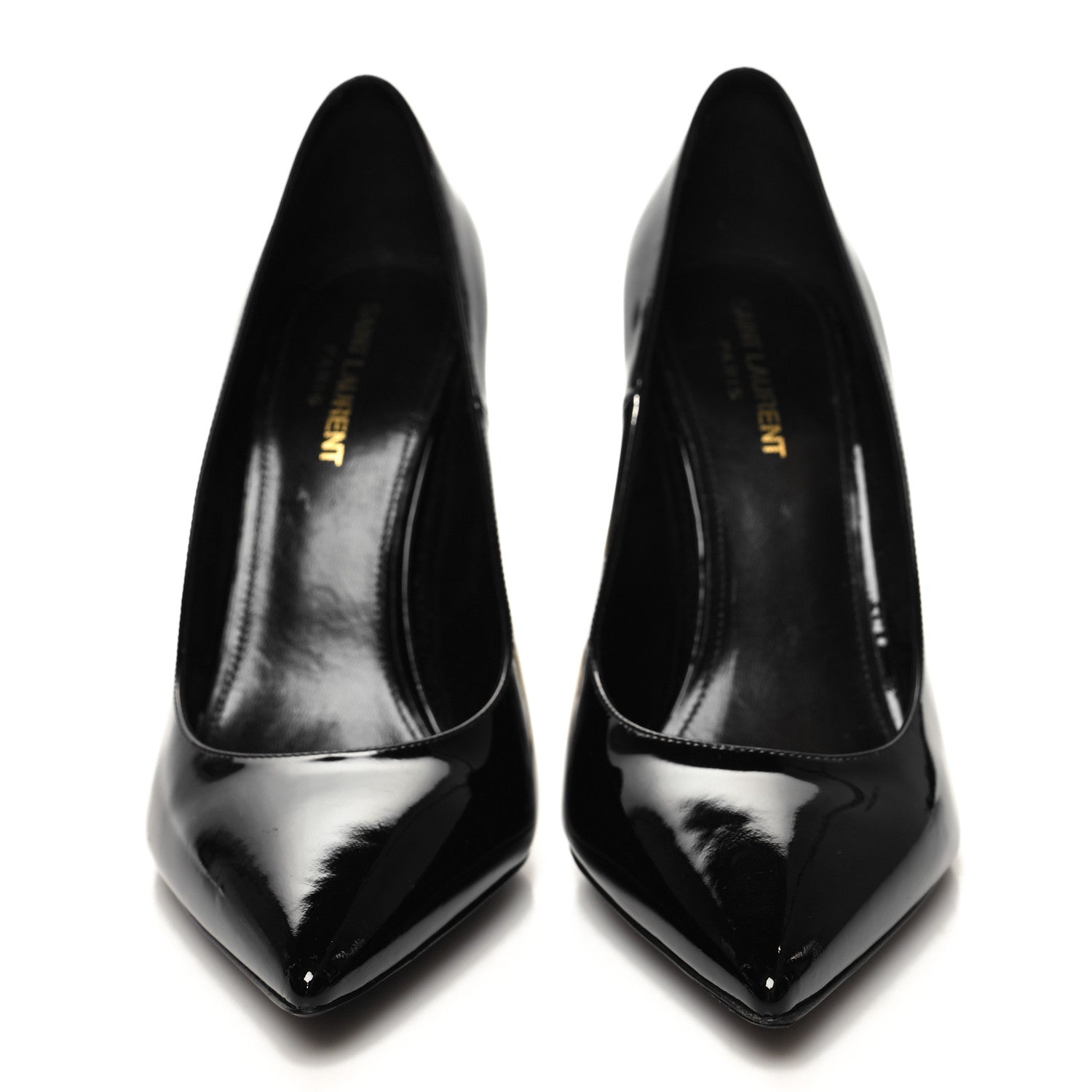 Saint Laurent Patent Opyum 110 Pumps 40 Black Gold 2 of 9