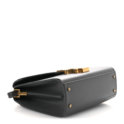 Saint Laurent Grain de Poudre Mini Classic Monogram Cassandra Top Handle Storm 4 of 10
