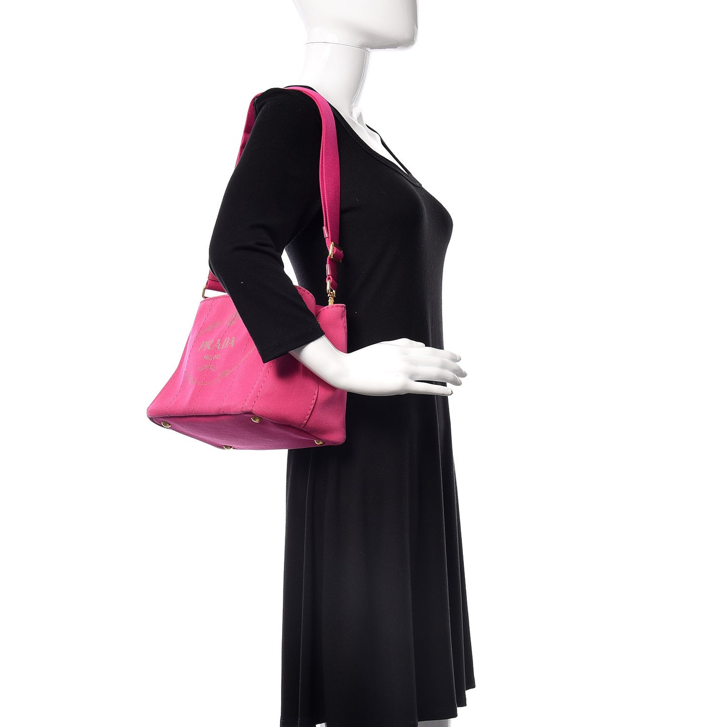 Canapa Small Logo Tote Fuxia