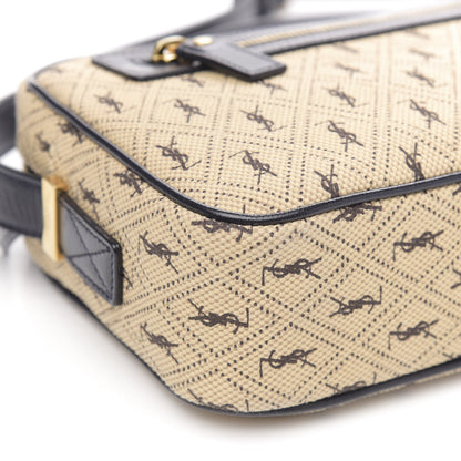 Saint Laurent Canvas Monogram All Over Camera Bag Beige 7 of 9