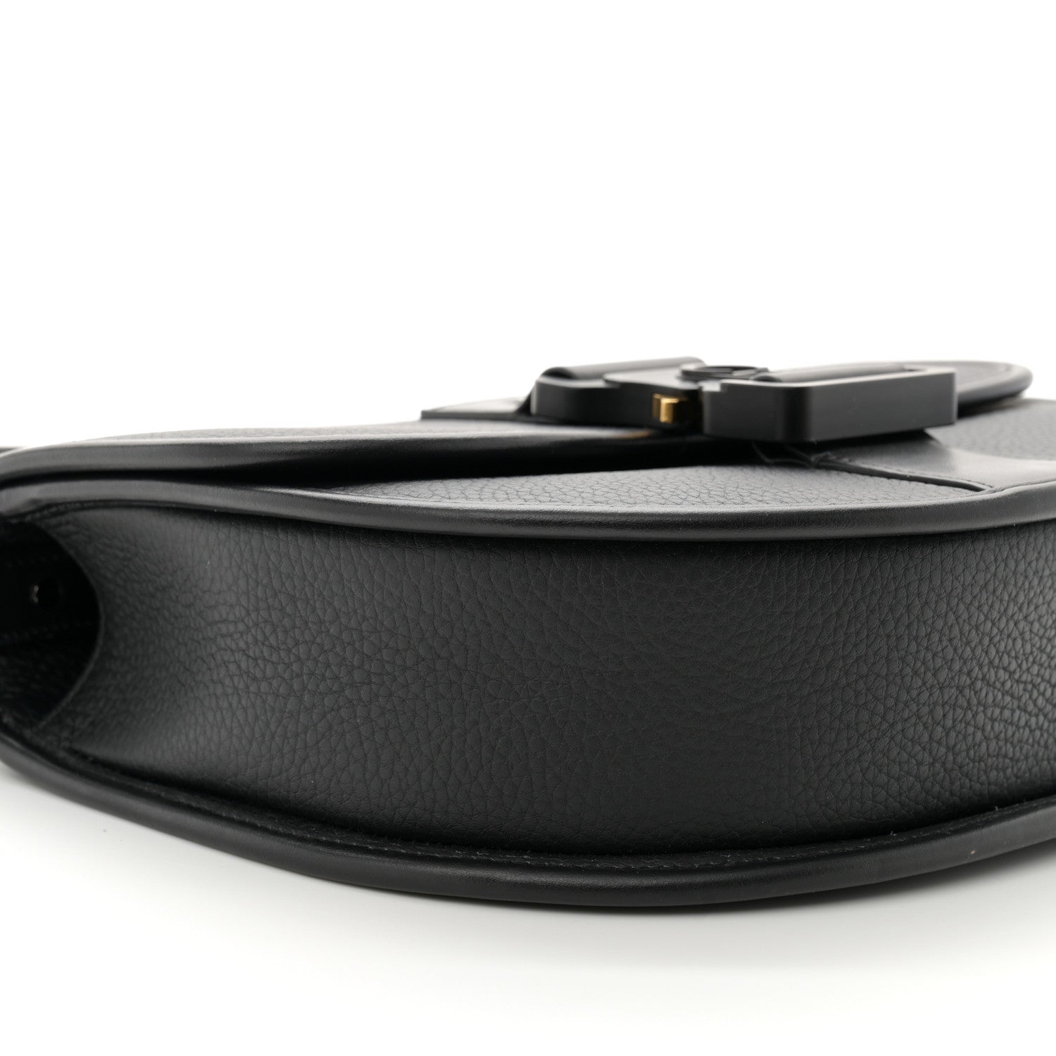 Christian Dior Grained Calfskin Gallop Bag With Strap Black 8 of 9