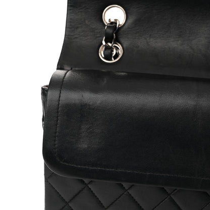 Chanel Lambskin Quilted Medium Double Flap Black 14 of 18