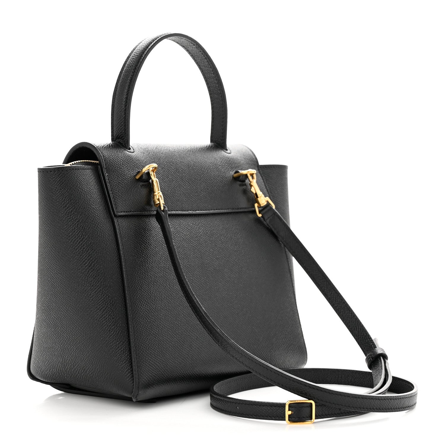 Celine Grained Calfskin Nano Belt Bag Black 3 of 11