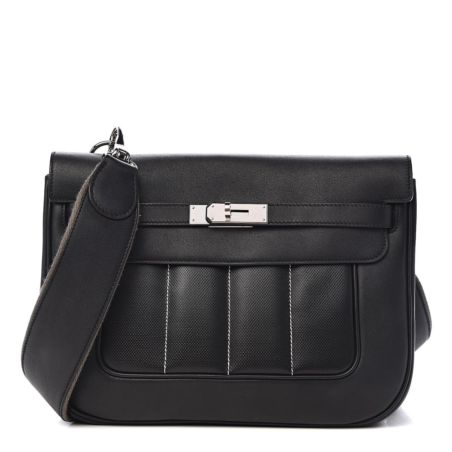 Veau Swift Perforated Sac Berline 28 Black
