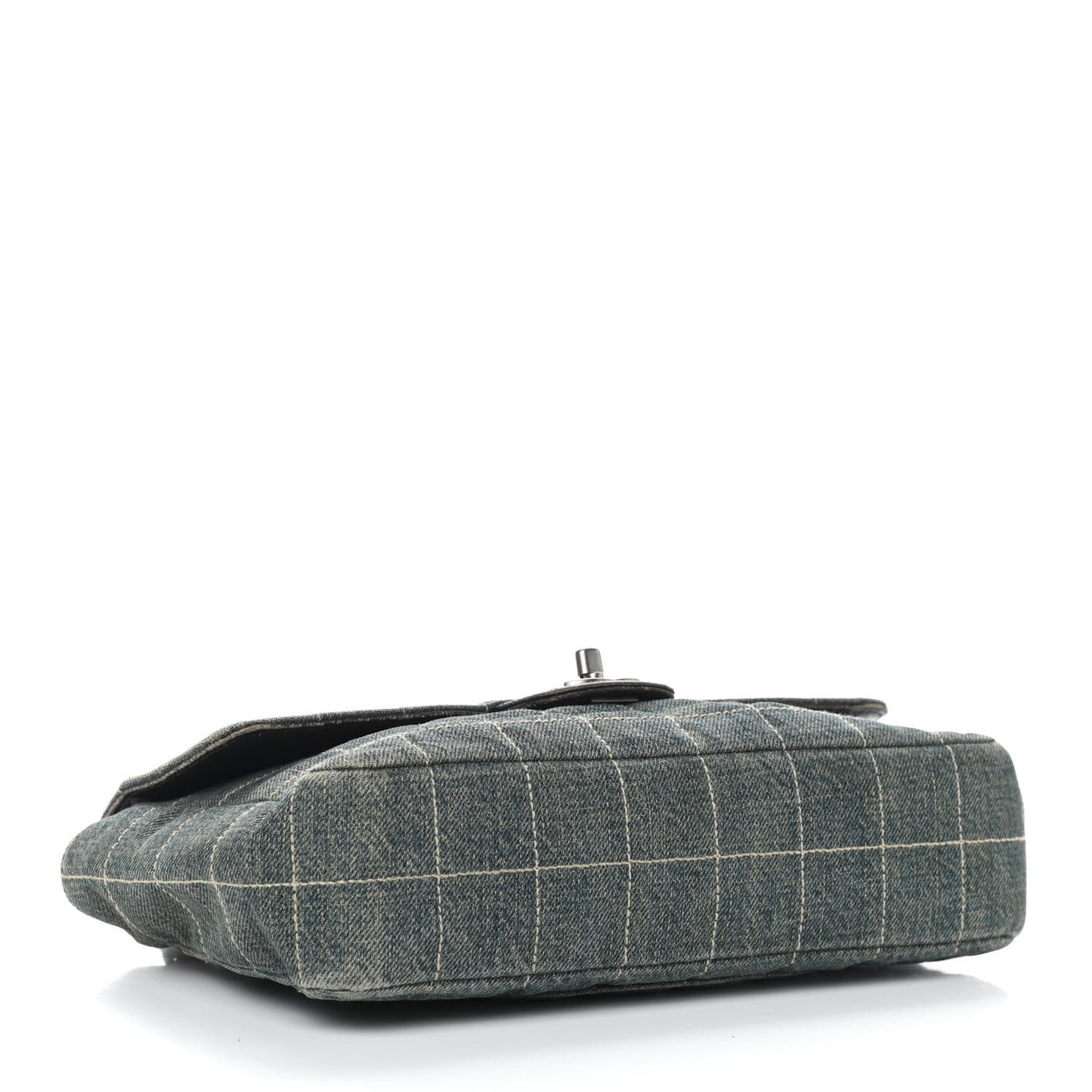 Denim Chocolate Bar Quilted Flap