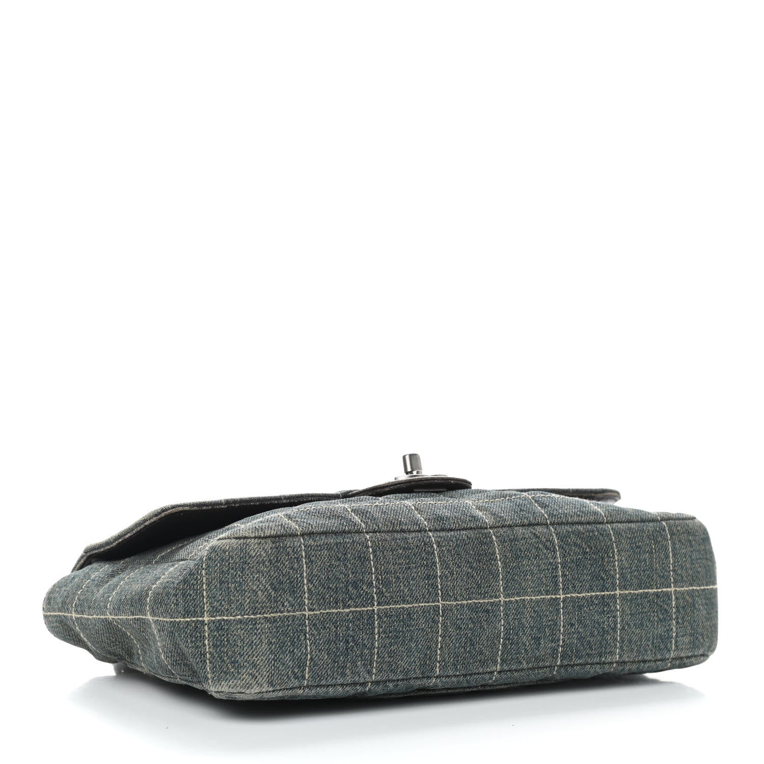 Chanel Denim Chocolate Bar Quilted Flap 3 of 18