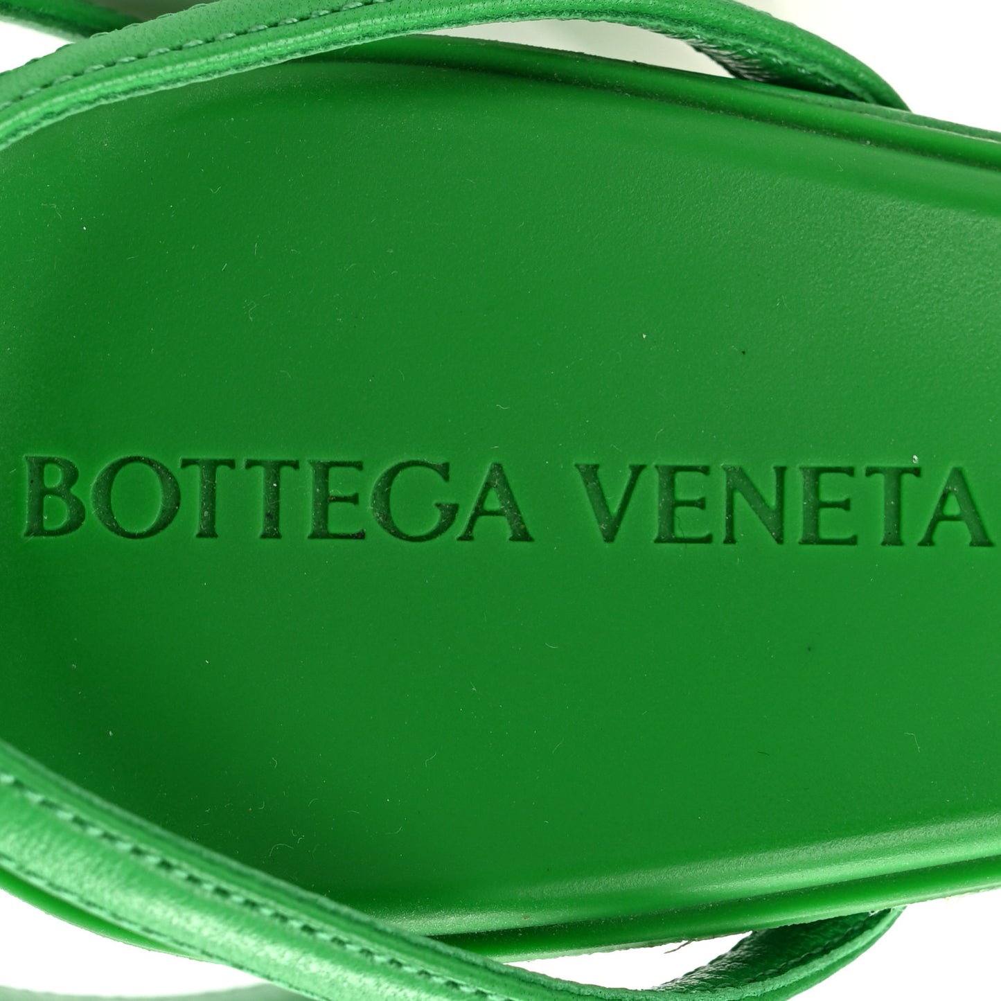 Lambskin Dot 90mm Sandals 39 Grass
