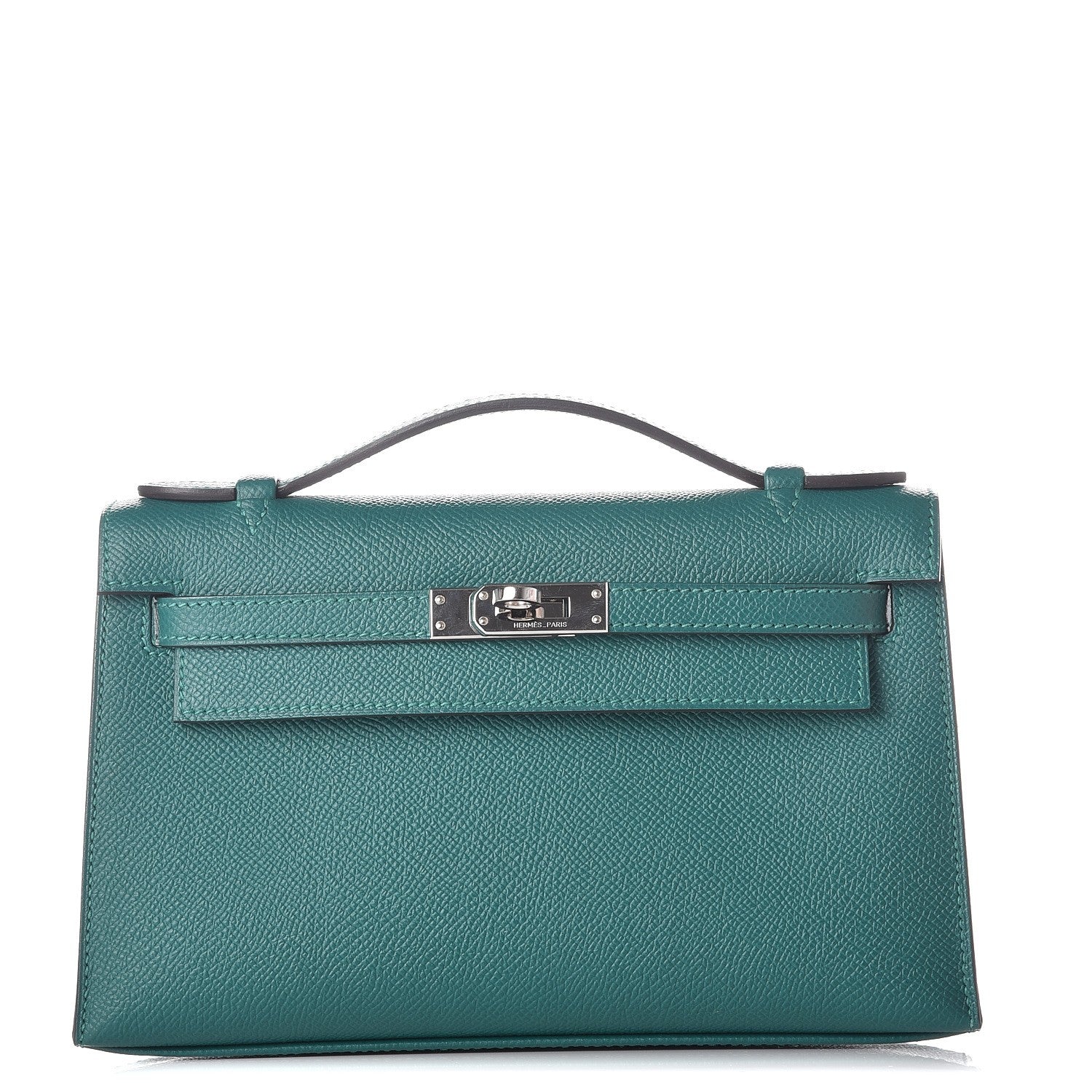 Hermes Epsom Kelly Pochette Clutch Malachite 1 of 24