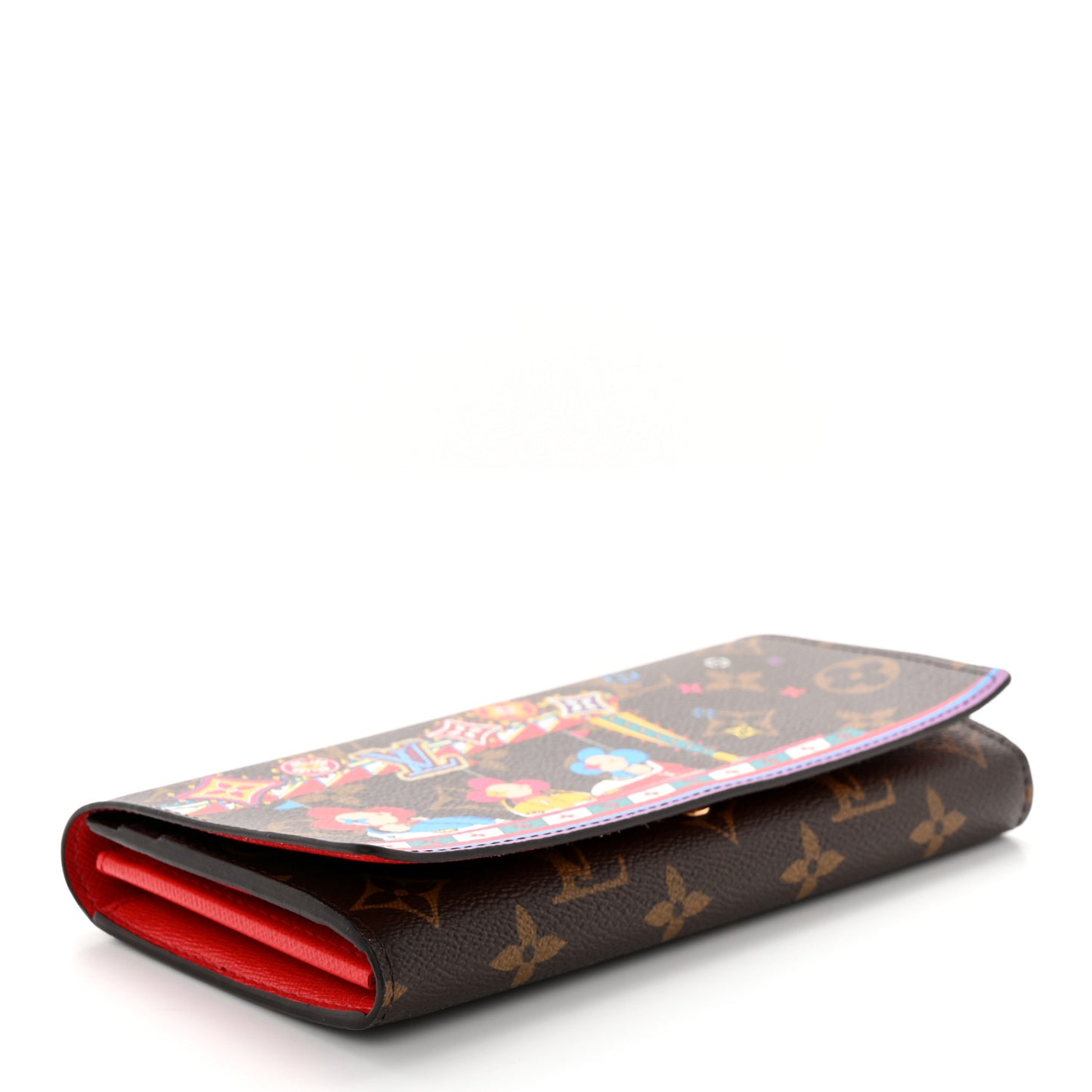 Monogram 2020 Christmas Animation Sarah Wallet Coquelicot