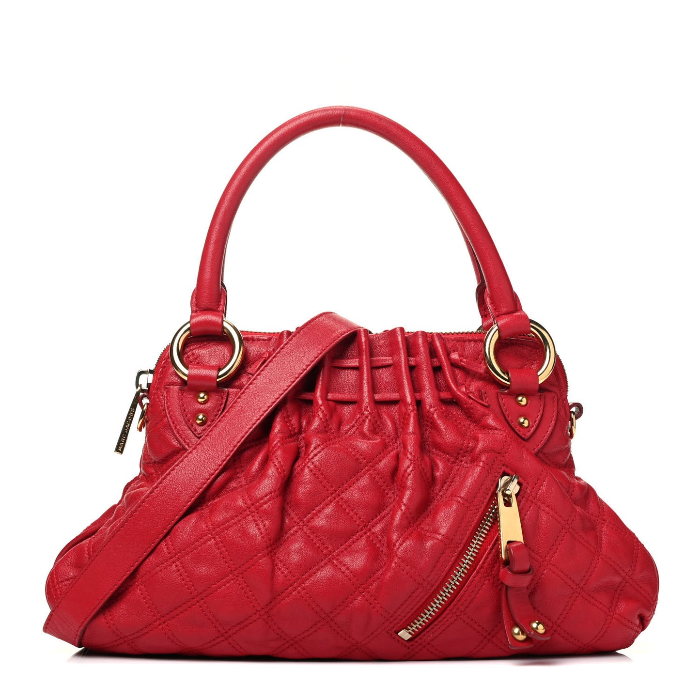 Lambskin Quilted Small Cecilia Red