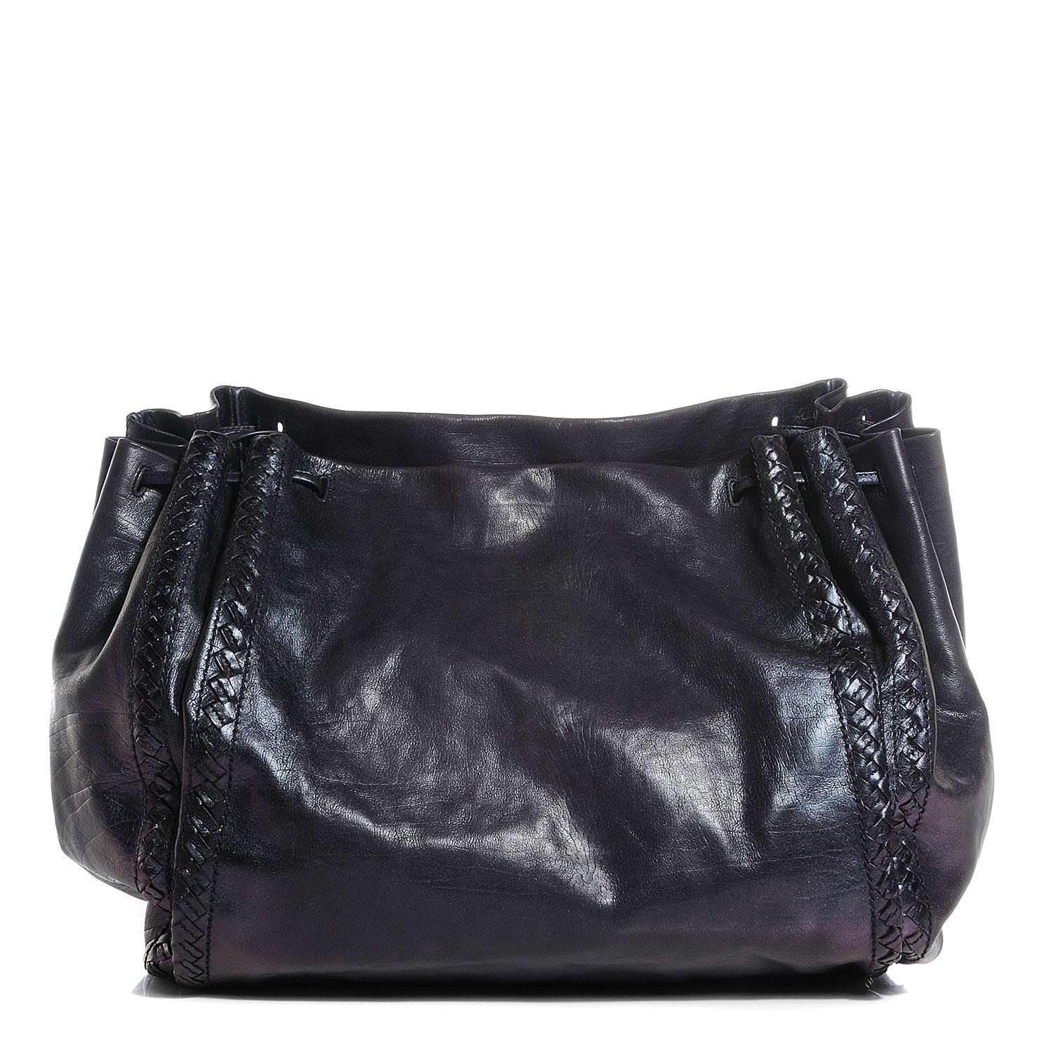 Bottega Veneta Iridescent Shiny Calf Scarabee Crossbody Bag Ink 1 of 8