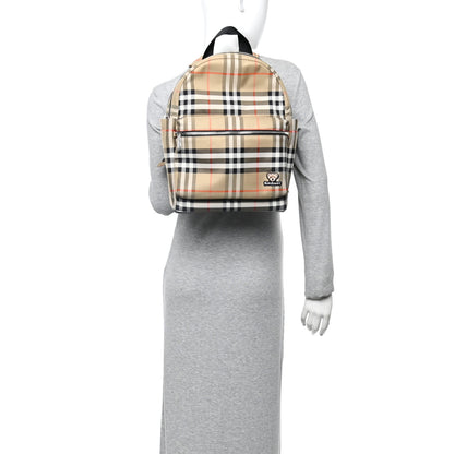 Burberry Nylon Check Childrens Medium Huey Backpack Sand 2 of 9