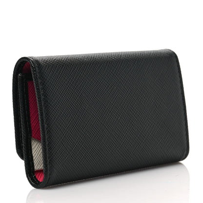 Prada Saffiano Metal 6 Key Holder Black 3 of 6