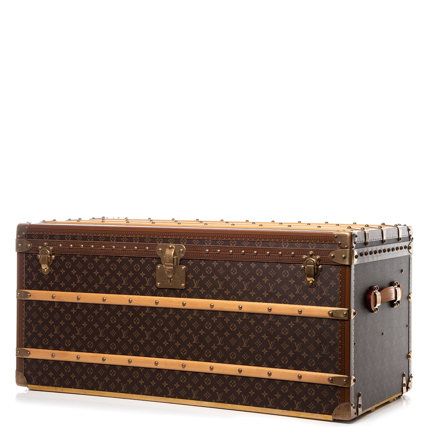 Louis Vuitton Monogram Malle Courrier Lozine Trunk 110 3 of 76