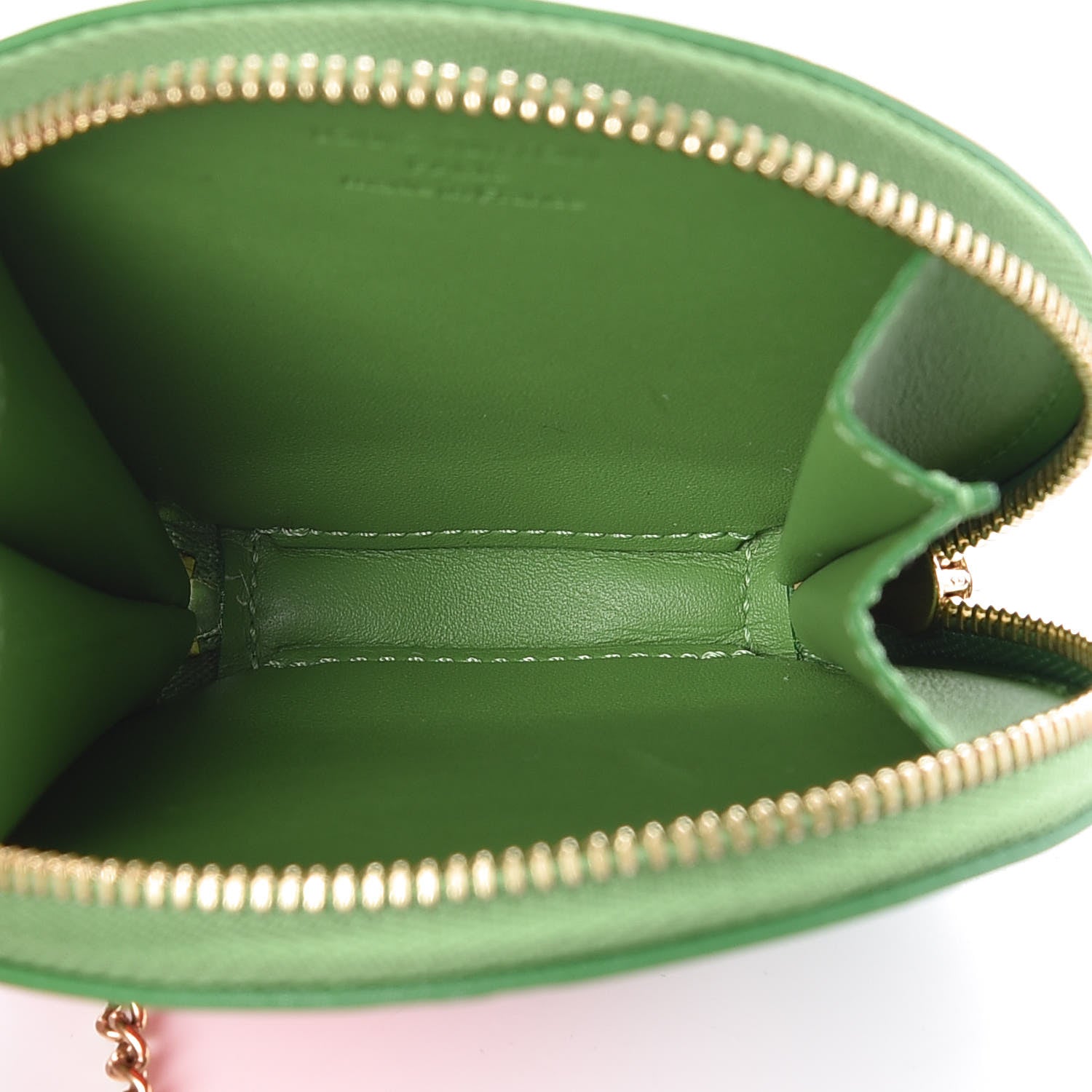 Louis Vuitton Vernis Roses Chapeau Coin Purse Vert Tonic 5 of 7