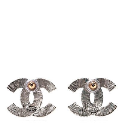 Chanel Pearl CC Earrings Silver 2 of 4