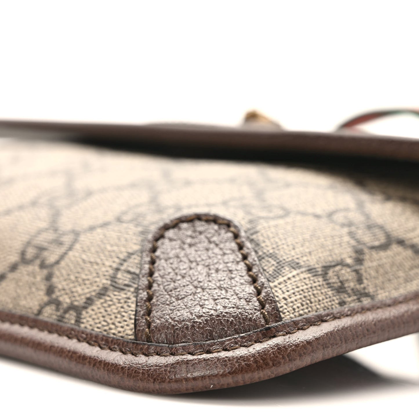 GG Supreme Monogram Neo Vintage Web Belt Bag Brown