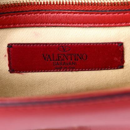 Valentino Garavani Vitello Medium Glam Lock Rockstud Flap Rubino 7 of 12
