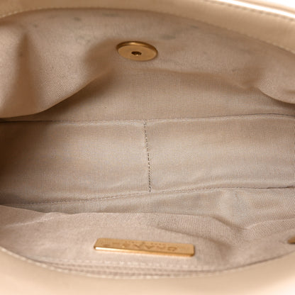 Chanel Goatskin Quilted Medium Chanel 19 Flap Light Beige 5 of 10