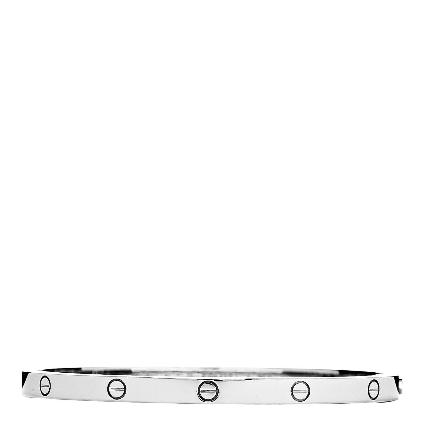18K White Gold Small LOVE Bracelet 15