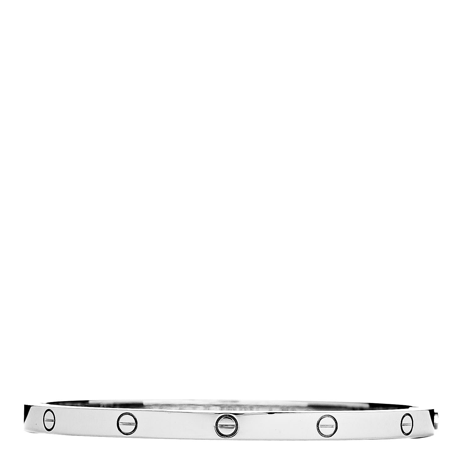 Cartier 18K White Gold Small LOVE Bracelet 15 1 of 4