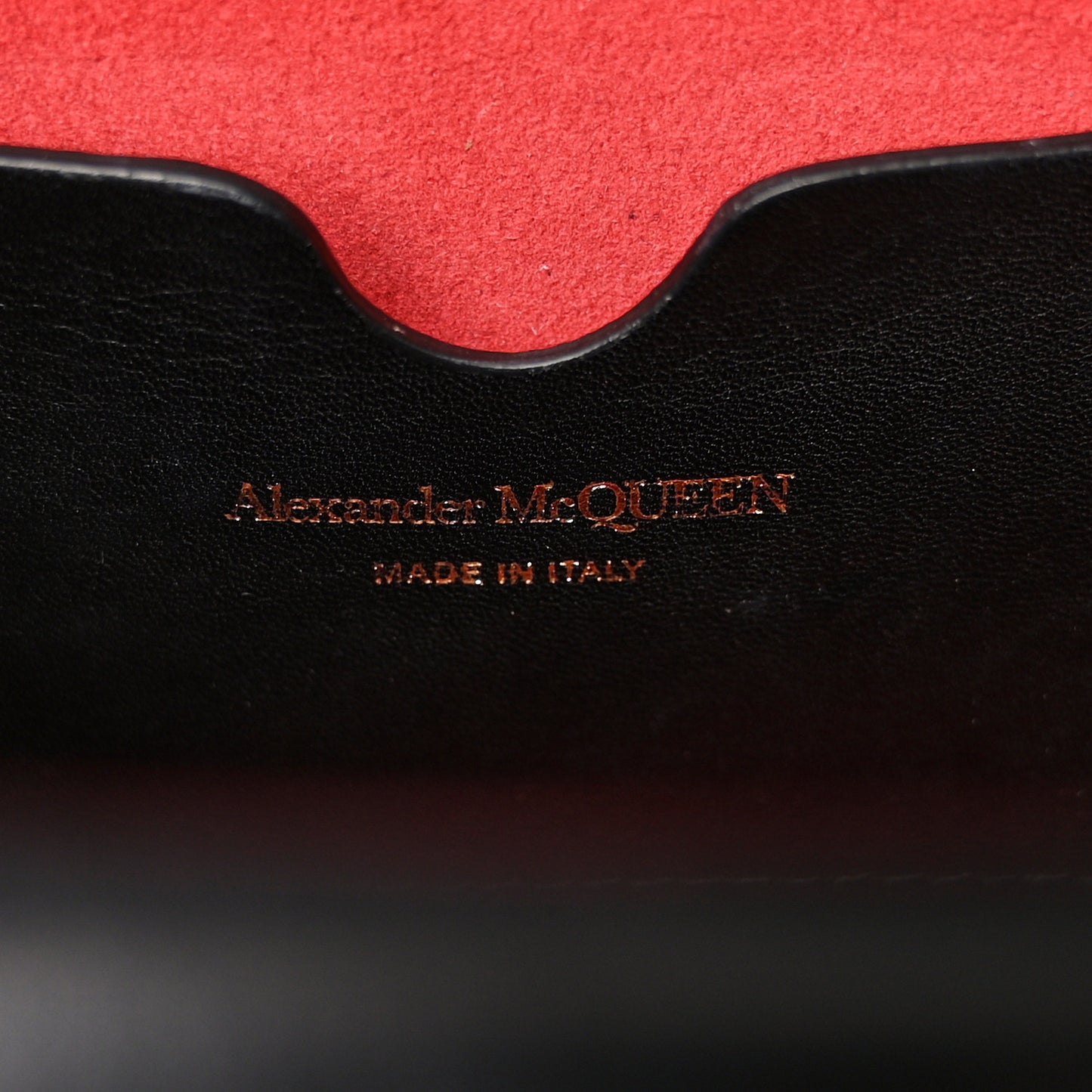 Calfskin The Small Story Bag Black Red