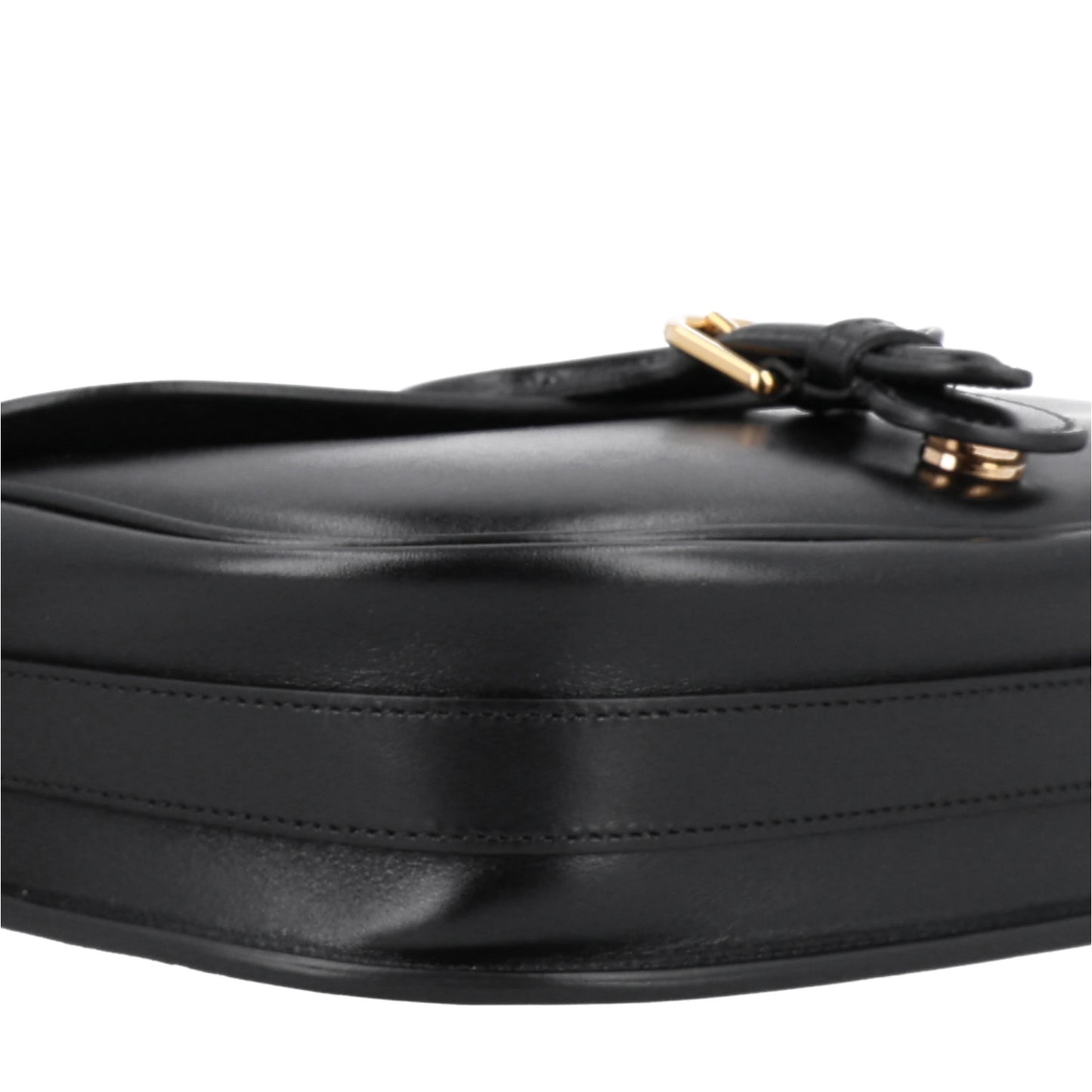Box Calfskin Medium Bobby Flap Black