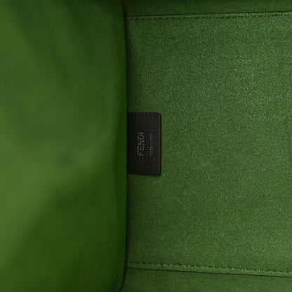 Fendi Vitello Cher Plexiglass Logo Debossed Medium Fendi Sunshine Shopper Tote Verde Islanda 6 of 11