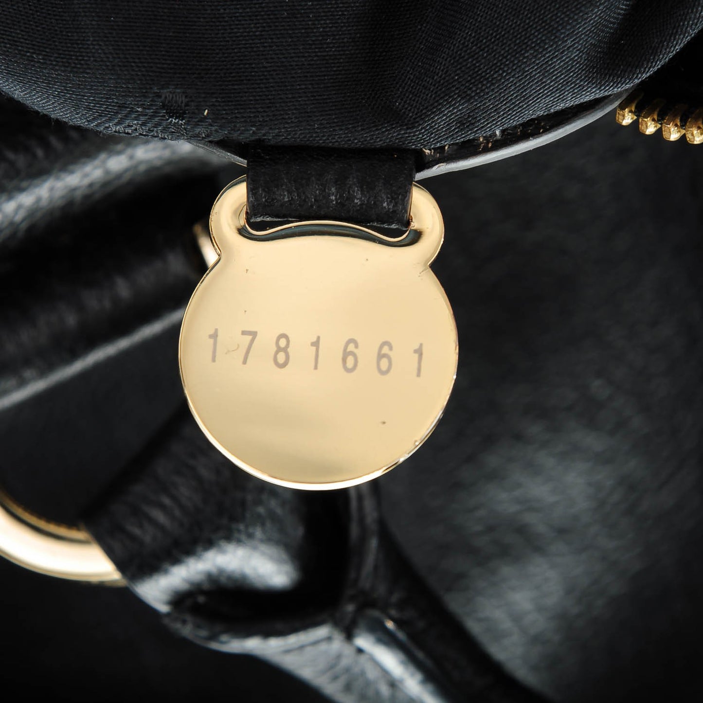 Glossy Goatskin Small Del Rey Satchel Black