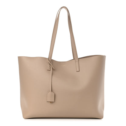 Saint Laurent Calfskin Large Shopping Tote Dark Beige 3 of 10