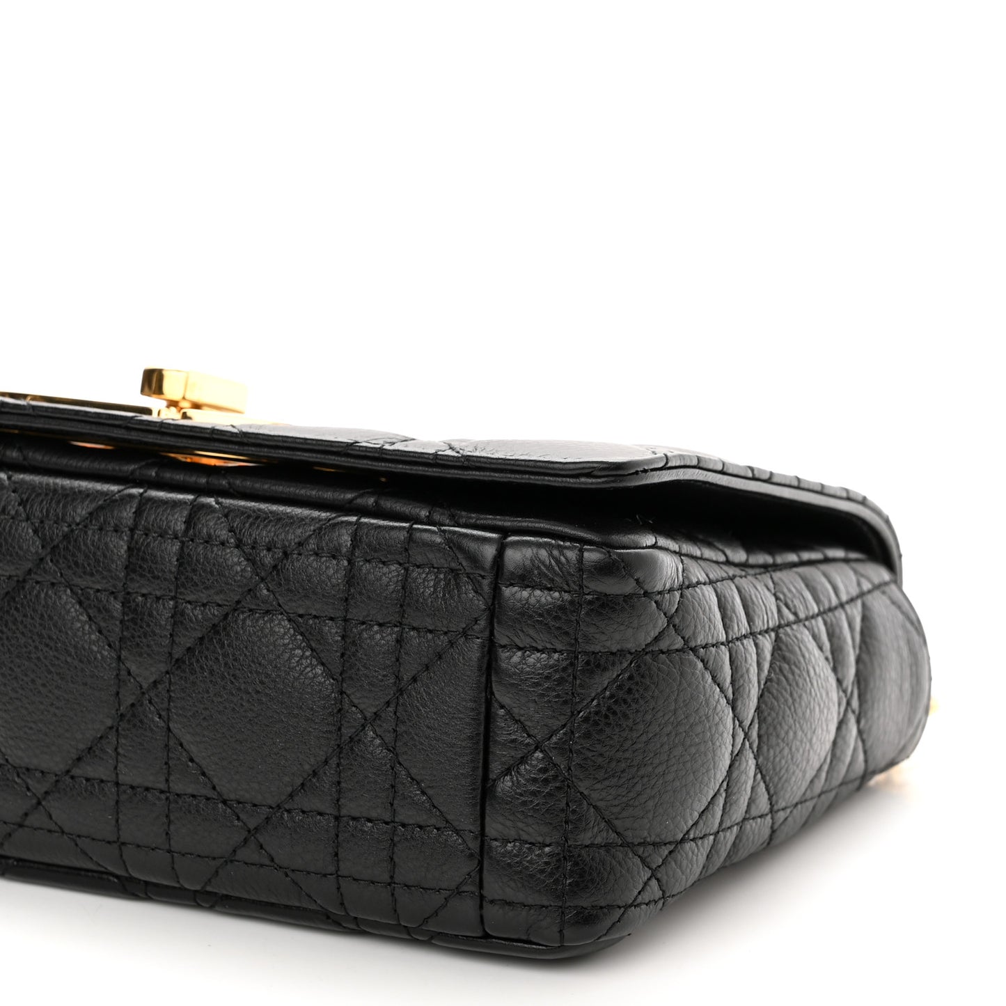 Calfskin Cannage Small Caro Bag Black