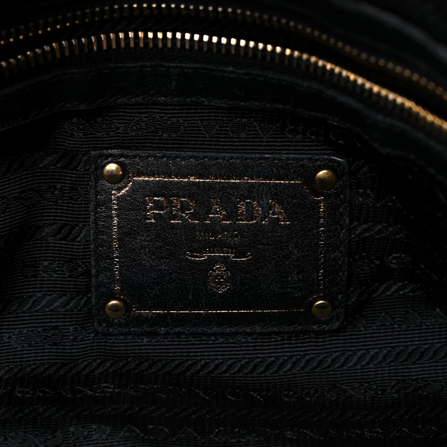Tessuto Nylon Saffiano Tote Black