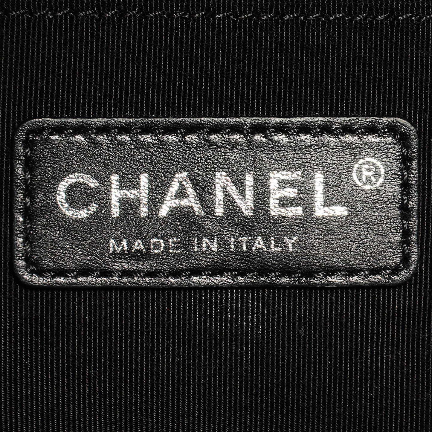 Metallic Calfskin Quilted Medium Boy Flap Black