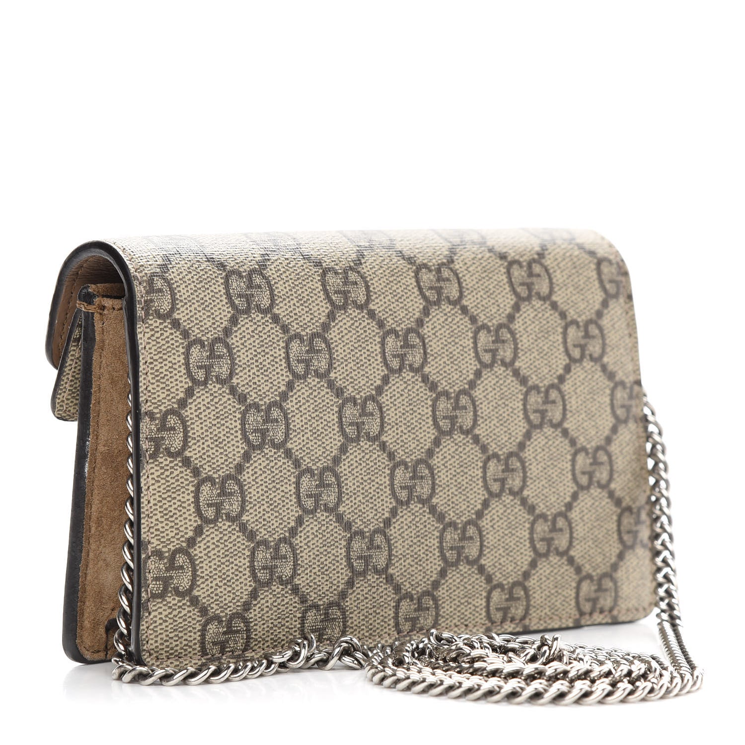 Gucci GG Supreme Monogram Super Mini Dionysus Shoulder Bag Taupe 3 of 12