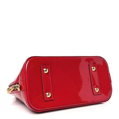Louis Vuitton Vernis Alma BB Cherry 4 of 10