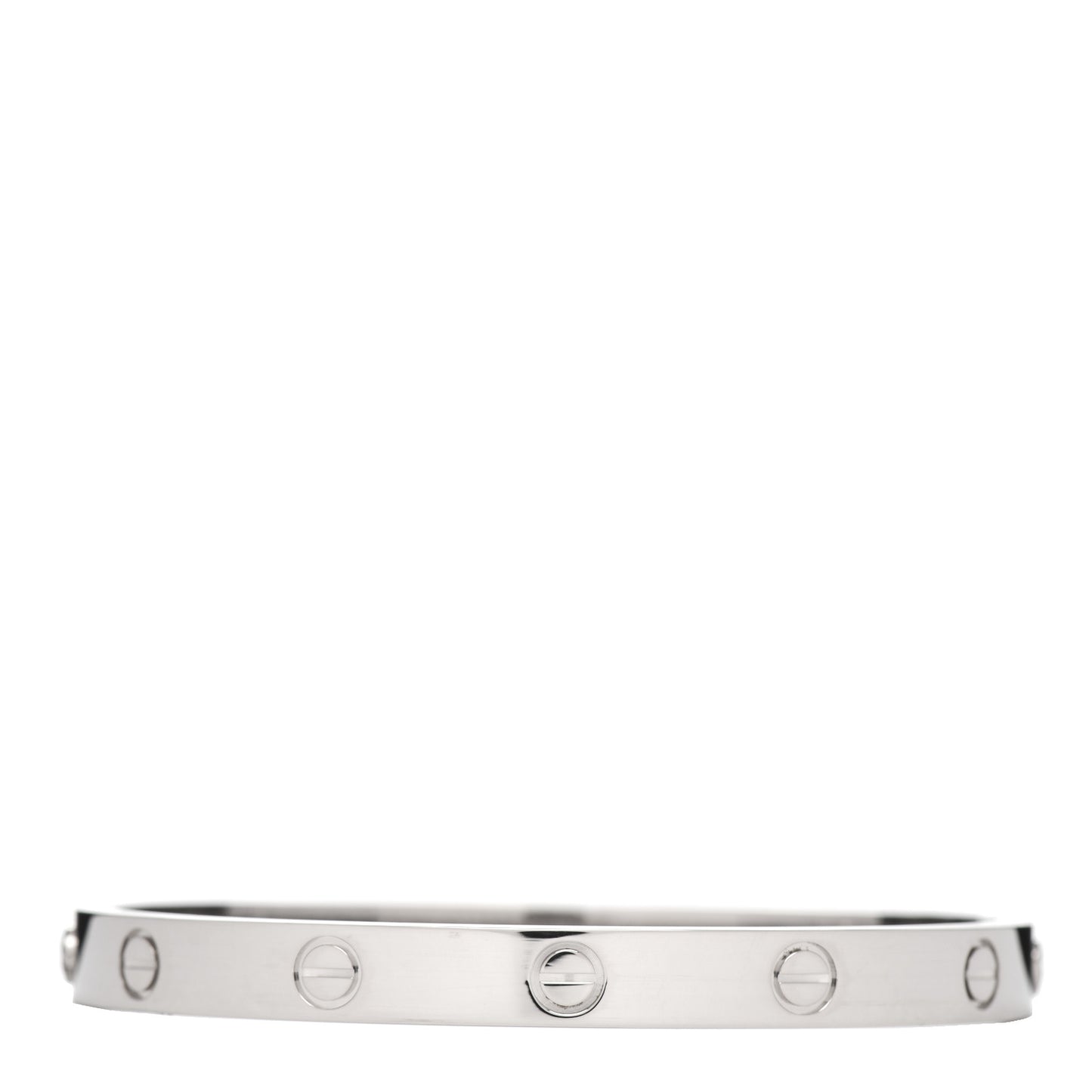 18K White Gold LOVE Bracelet 17