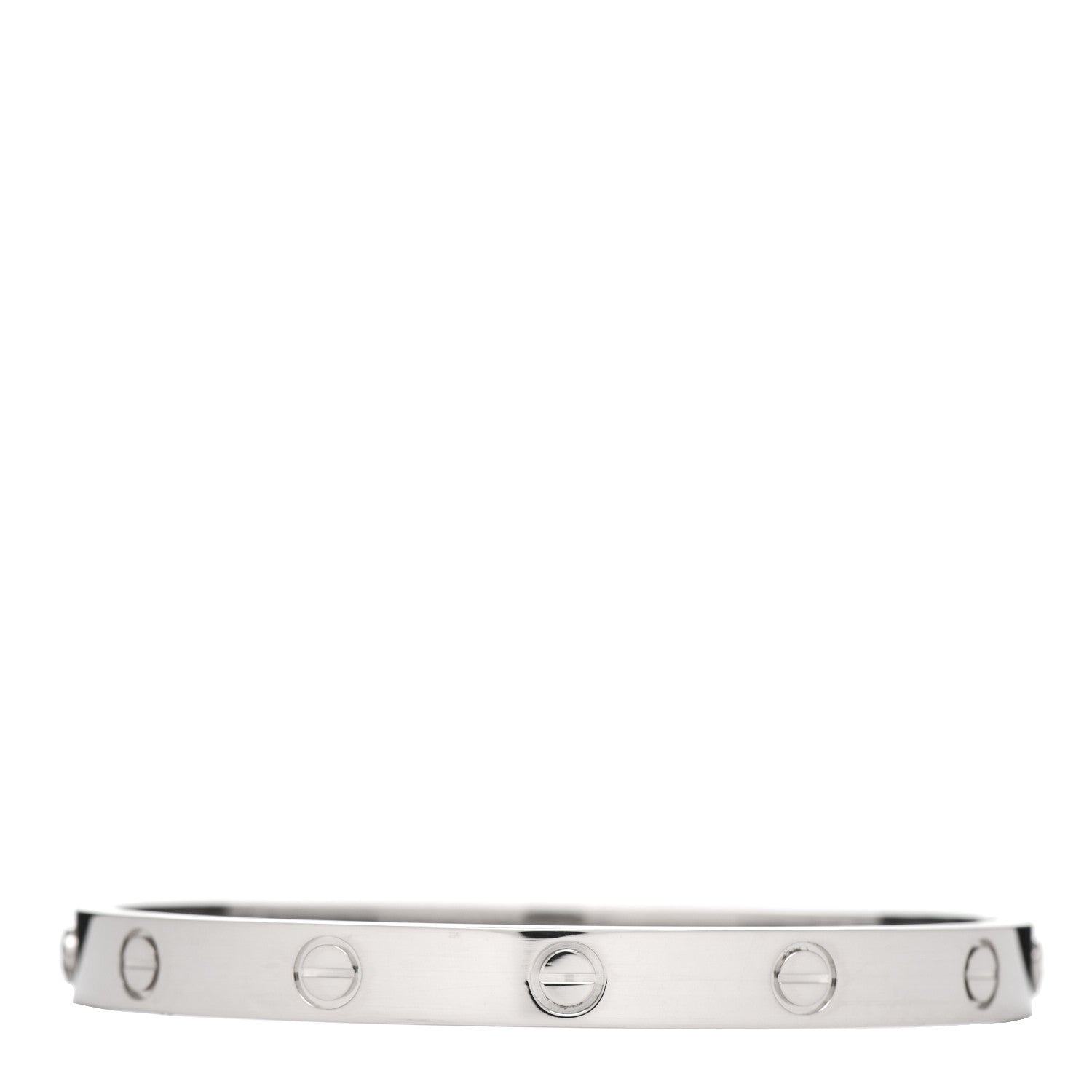 Cartier 18K White Gold LOVE Bracelet 17 3 of 7