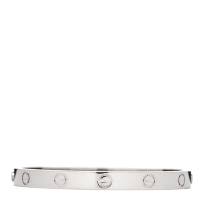 Cartier 18K White Gold LOVE Bracelet 17 3 of 7