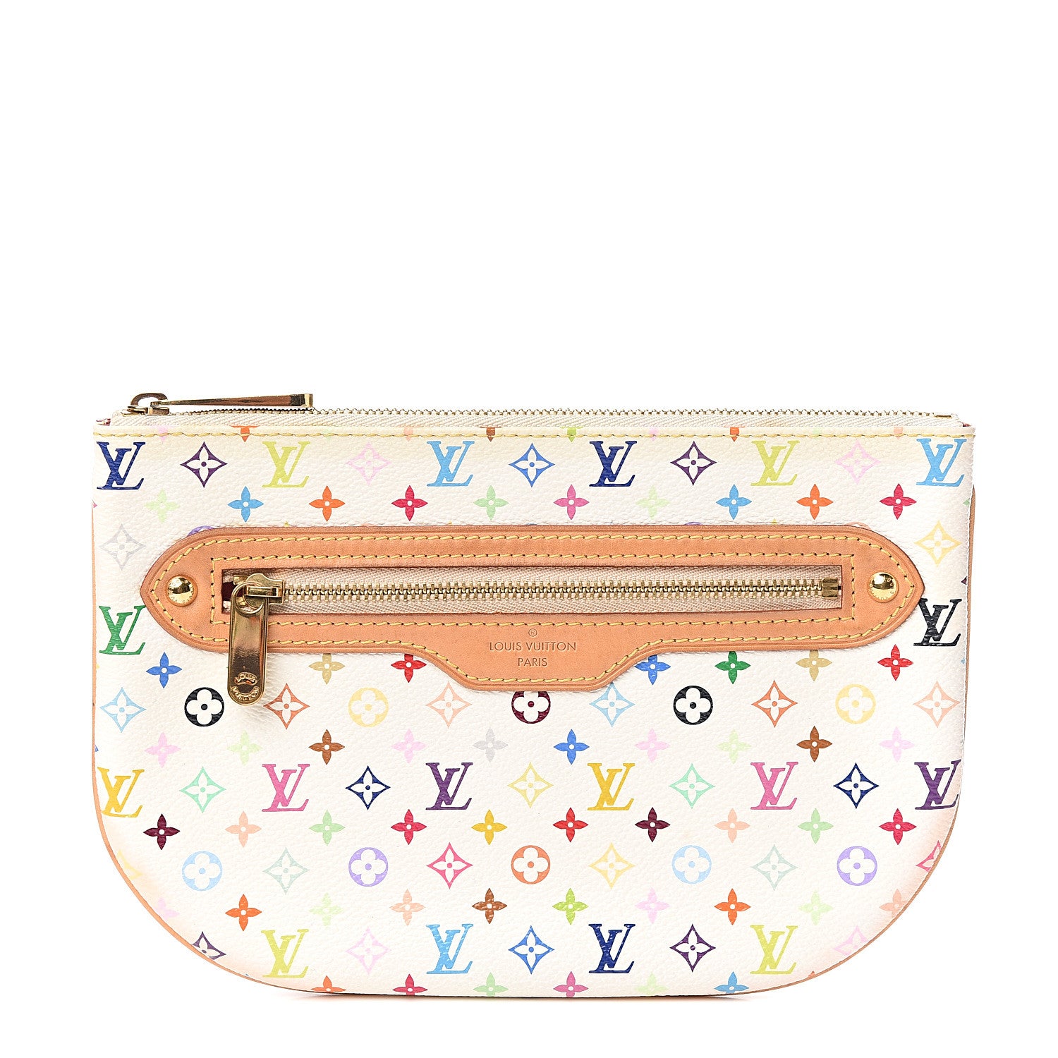 Louis Vuitton Monogram Multicolor Pochette Plate GM White 1 of 8