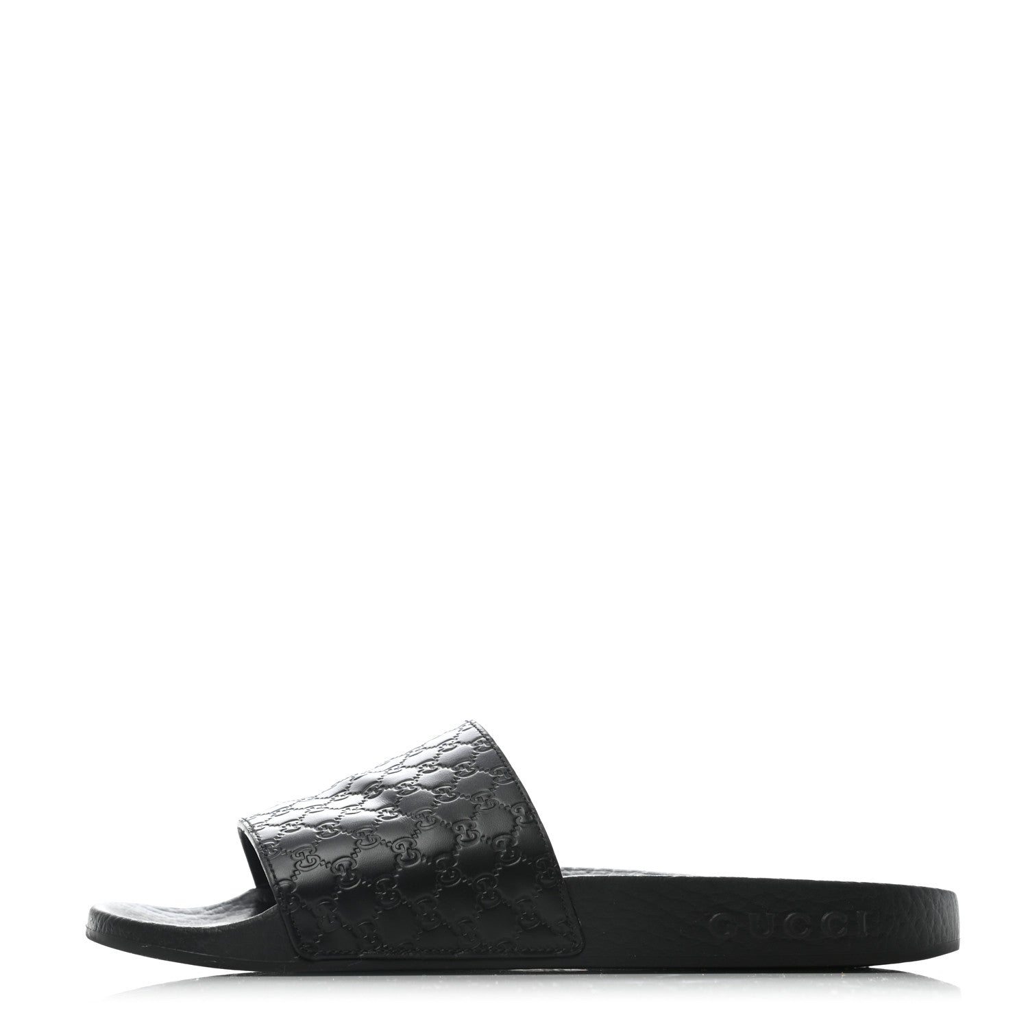 Gucci Microguccissima Slide Sandals 35 Black 1 of 5