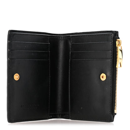Bottega Veneta Nappa Intrecciato Medium Bi-Fold Zip Wallet Black 5 of 10