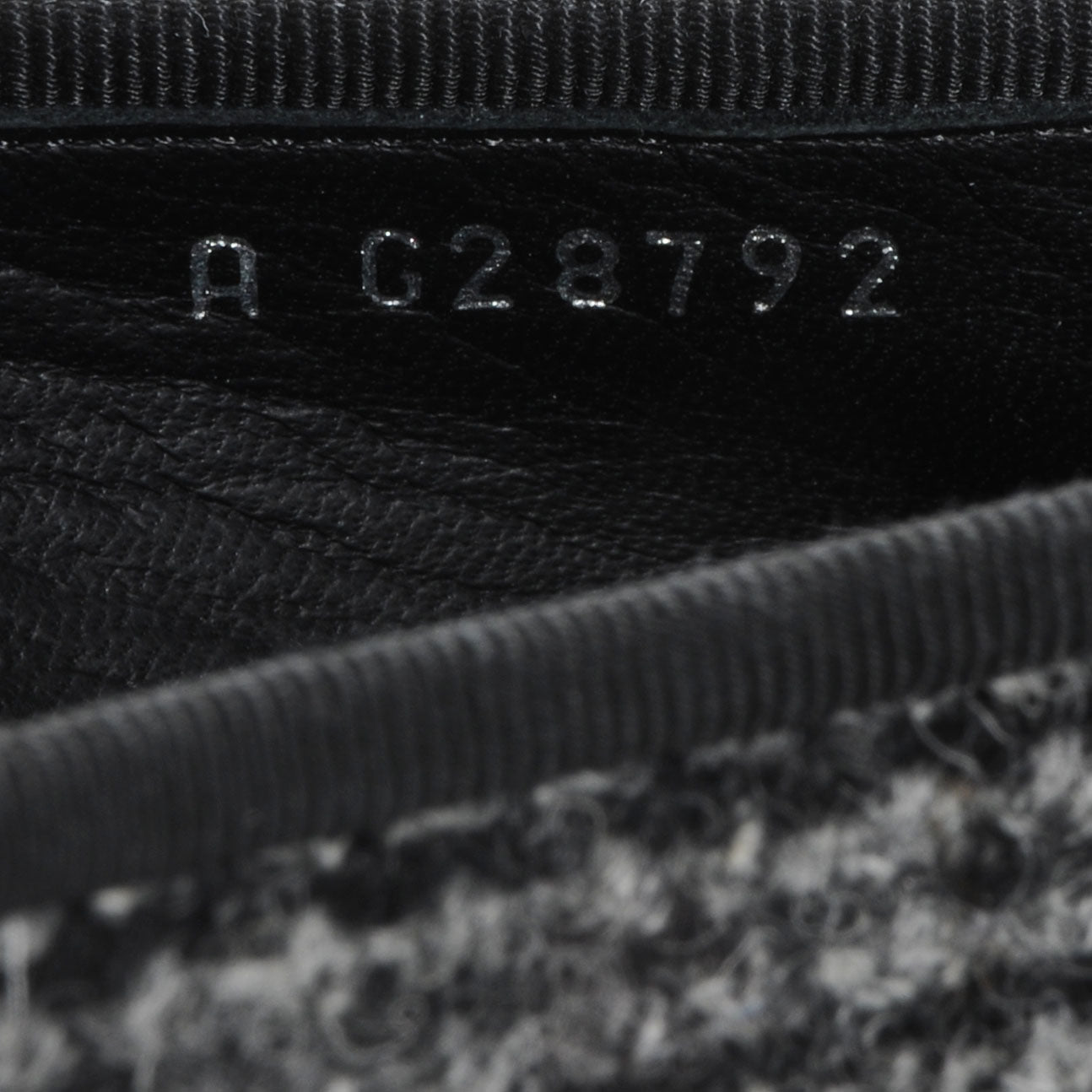 Chanel Tweed Ballerina Flats 41 Gris Noir 7 of 7