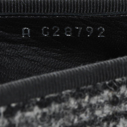 Chanel Tweed Ballerina Flats 41 Gris Noir 7 of 7